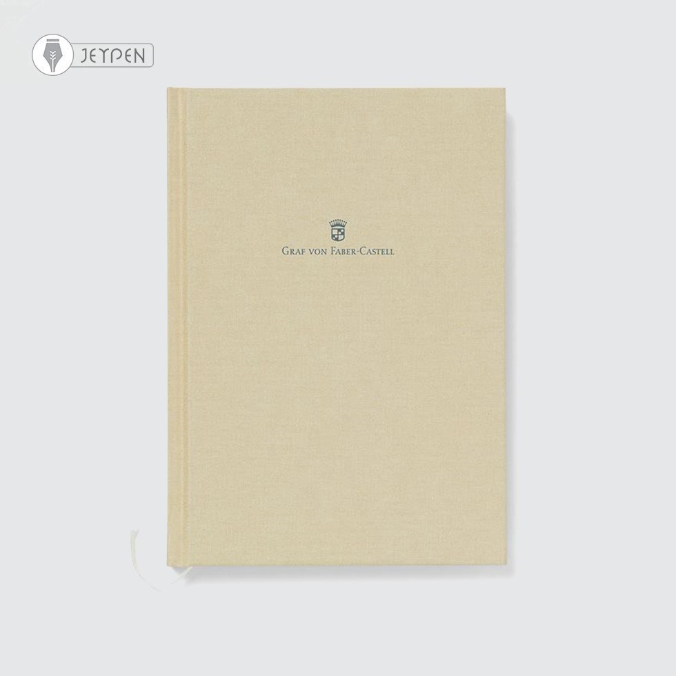 تصویر  دفتر یادداشت با کاور کتان سایز A6 رنگ طلایی 188627