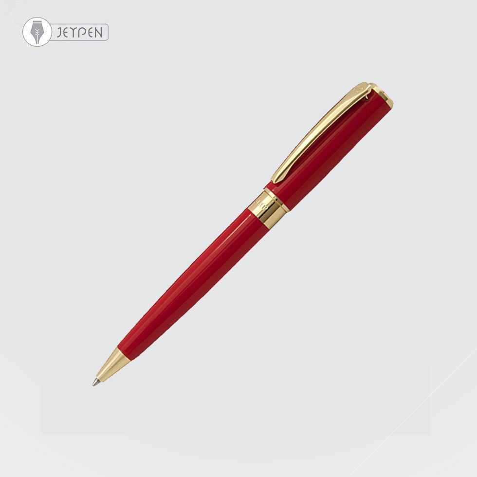 خودکار یوروپن مدل کلیپ رنگ قرمز گیره طلایی