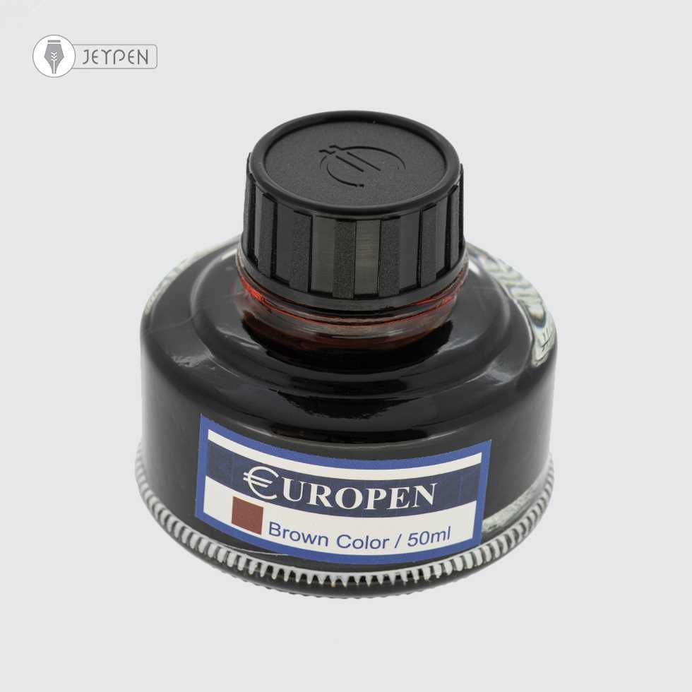 جوهر خودنویس یوروپن رنگ قهوه‌ای 50 میل