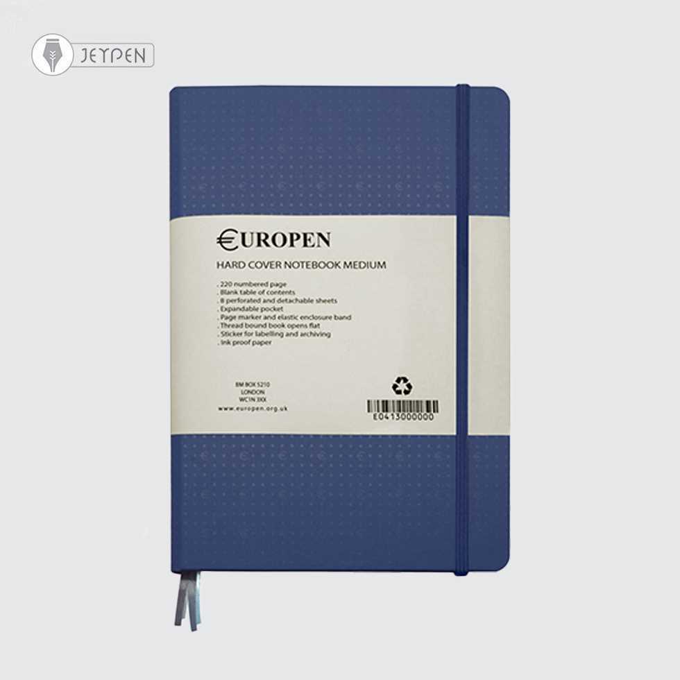 دفتر یوروپن سایز مدیوم رنگ آبی کدر کد 11