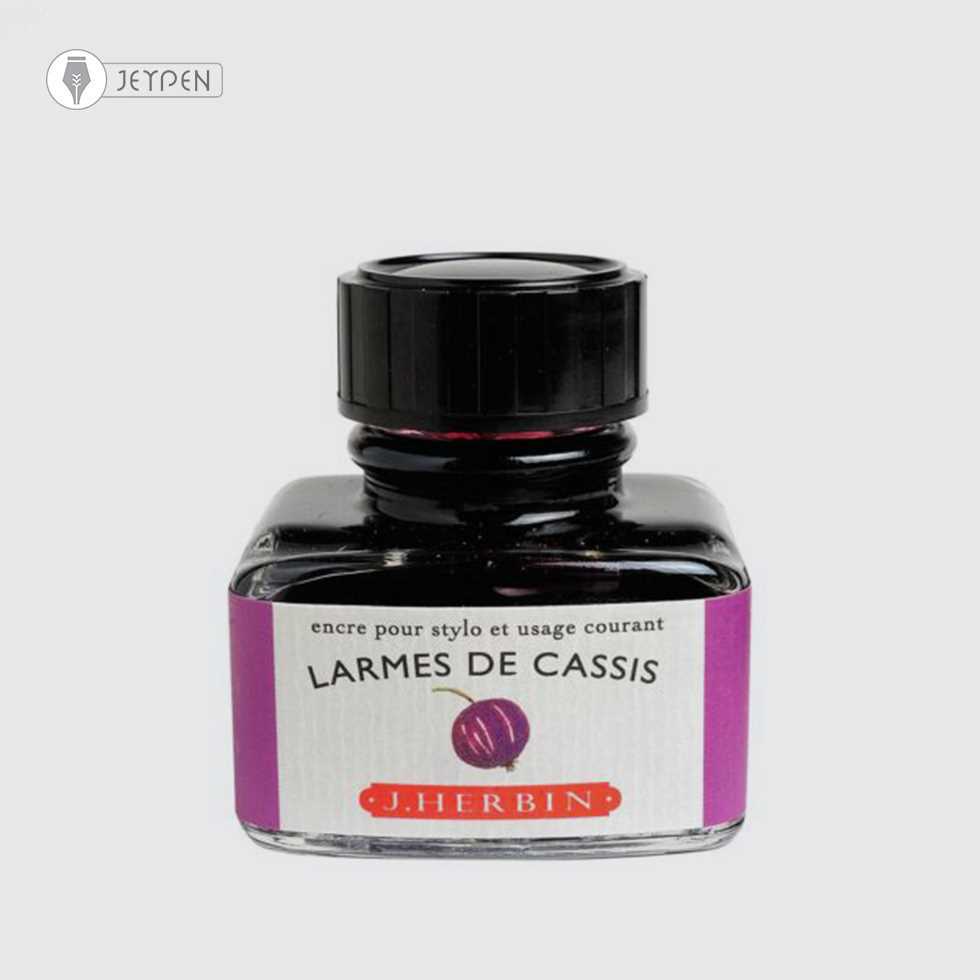 جوهر خودنویس ژاک هربین 30 میل رنگ اشک توت سیاه