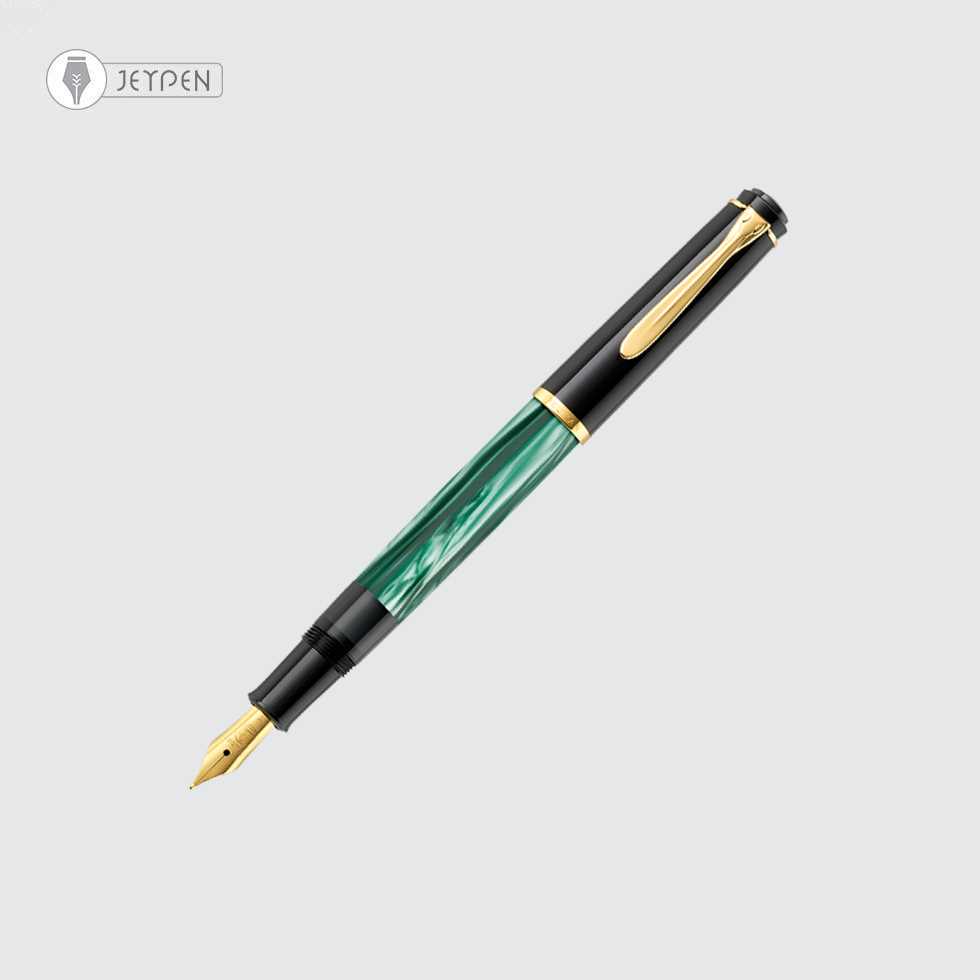 خودنویس پلیکان مدل Classic M200 رنگ سبز ماربلد