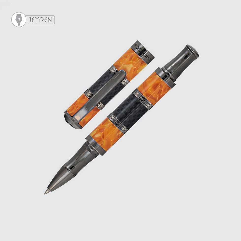 روان نویس مونته ورده مدل رگاتا اسپورت رنگ نارنجی/کربن