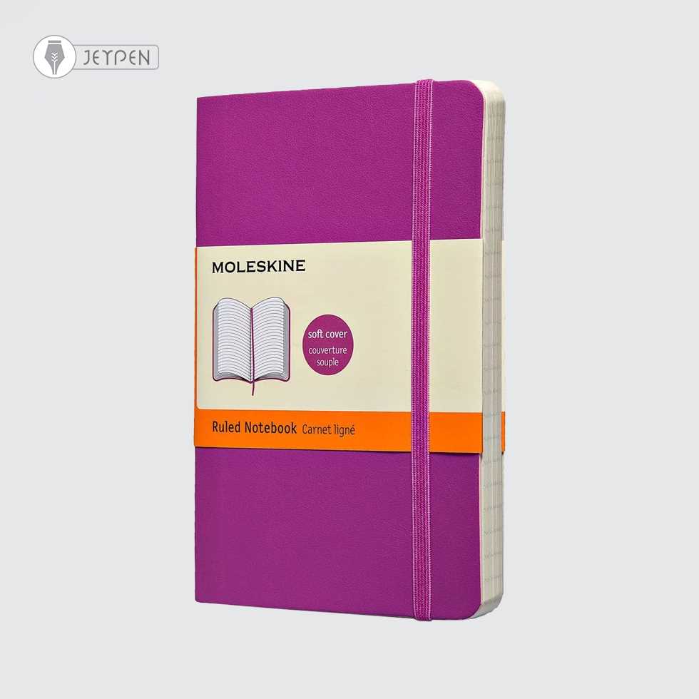 دفترچه Moleskine ارغوانی سایز A6 جلد شومیز