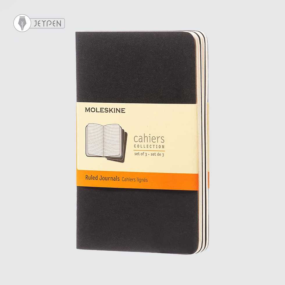 دفتر Moleskine رنگ مشکی پک 3 تایی سایز A5
