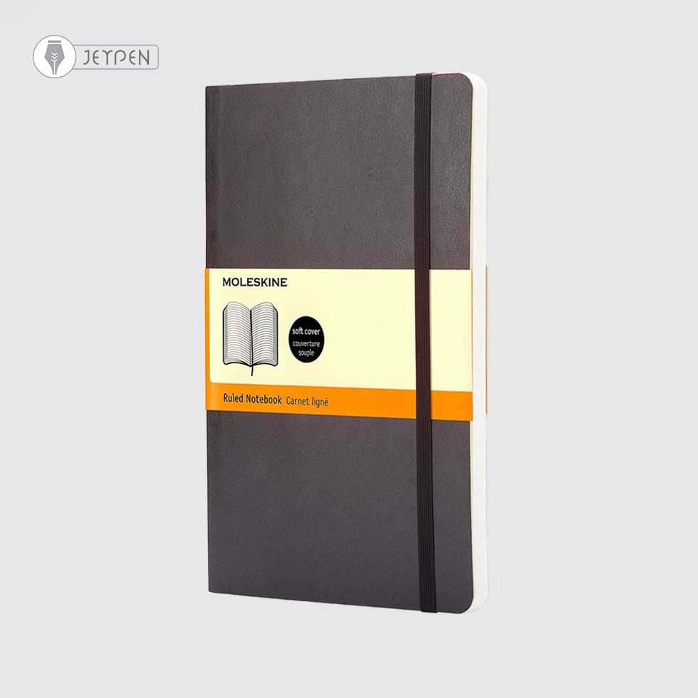 دفترچه Moleskine رنگ مشکی سایز A6 جلد شومیز