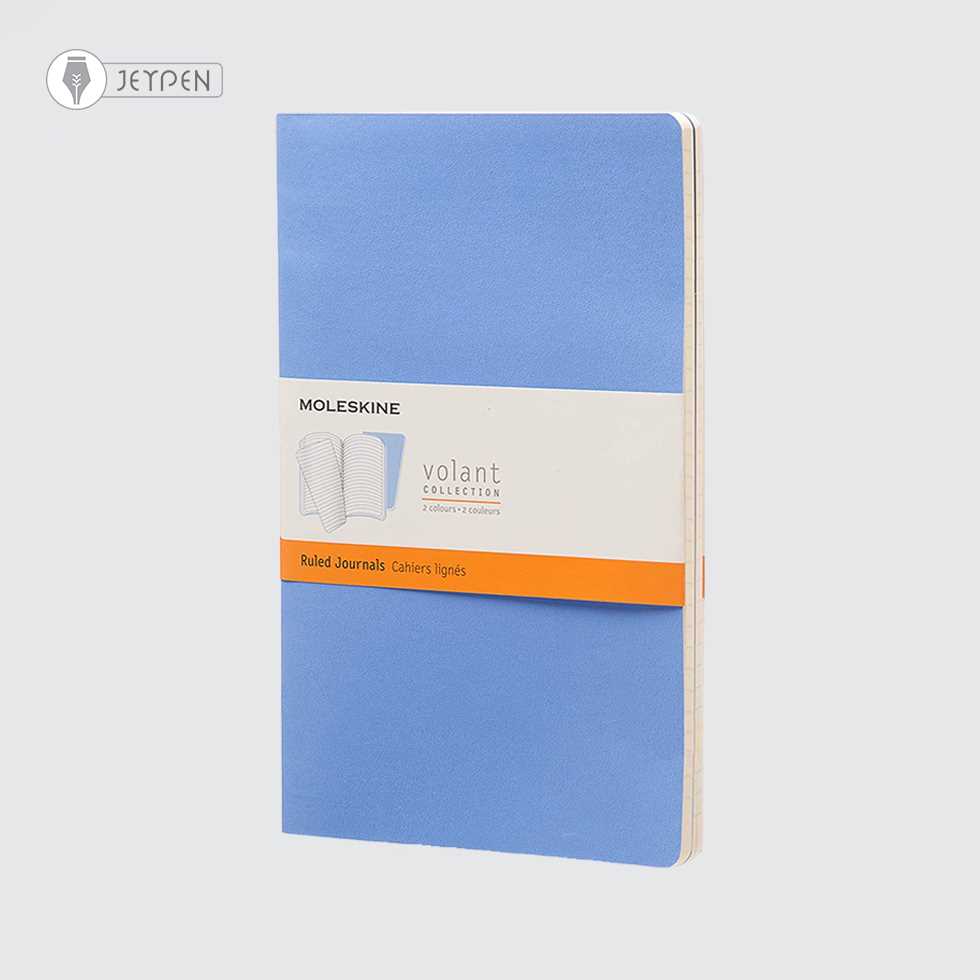 دفتر Moleskine رنگ آبی پک 2 تایی سایز A5