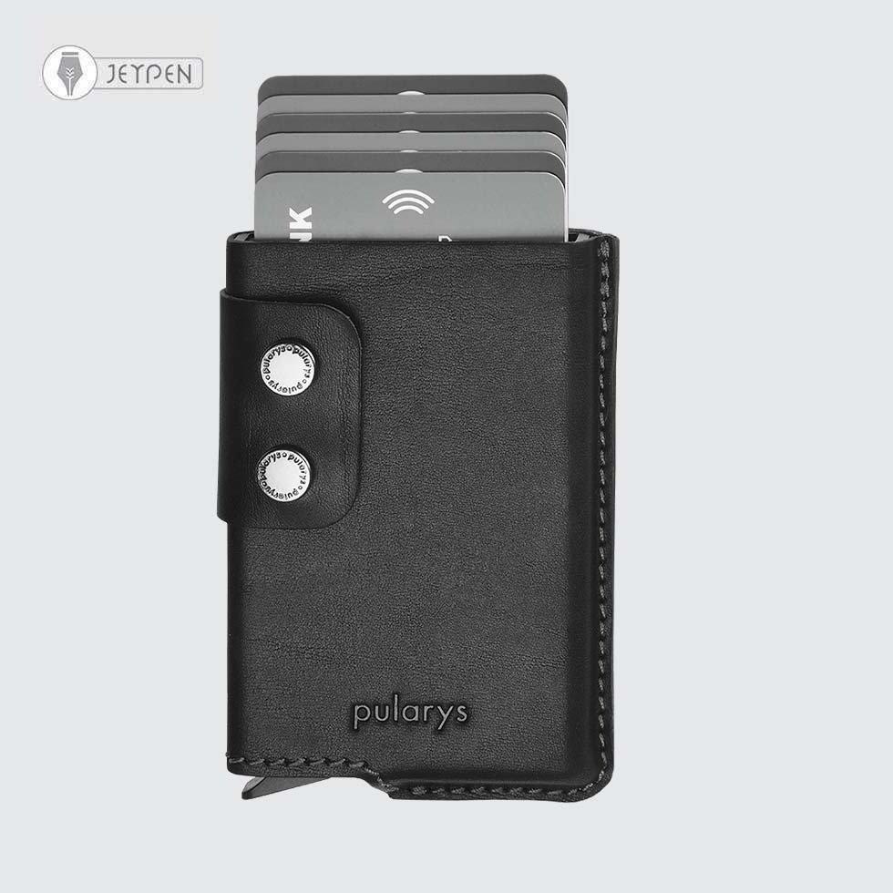 جاکارتی پولاریس مدل FUNKY wallet رنگ مشکی چرم نومد