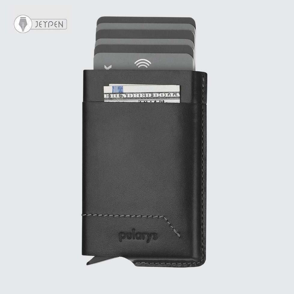 جاکارتی پولاریس مدل GOBI wallet رنگ مشکی چرم ایتالیایی - 0