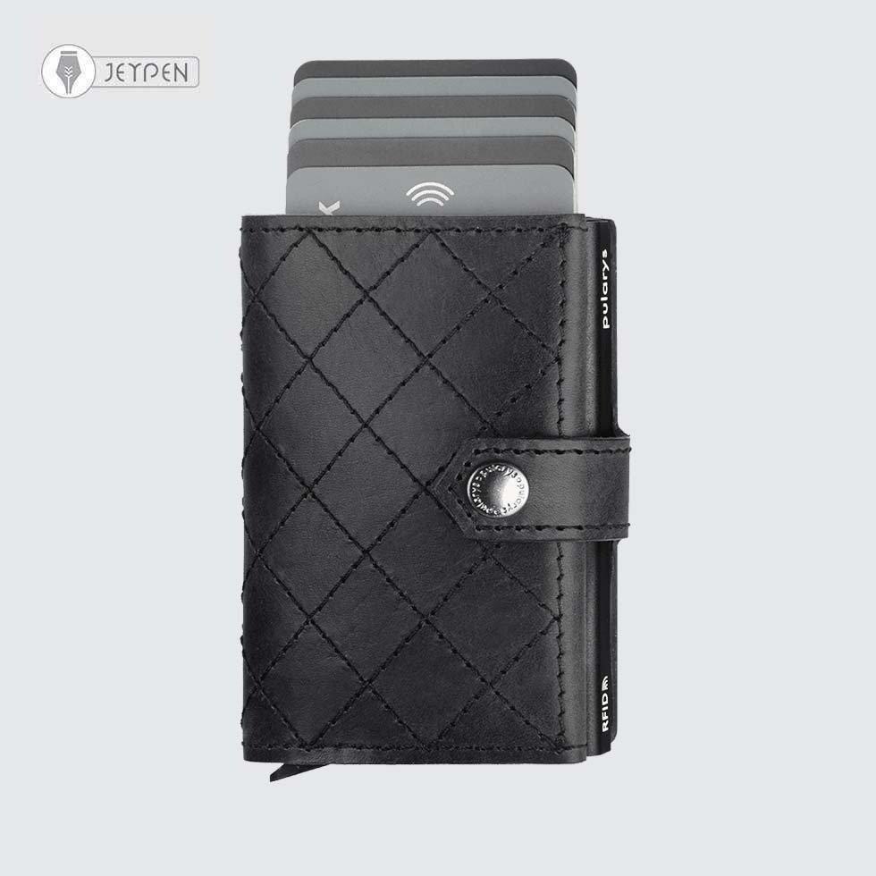 جاکارتی پولاریس مدل HIKER - CHIC Décor wallet رنگ مشکی چرم نومد - 0
