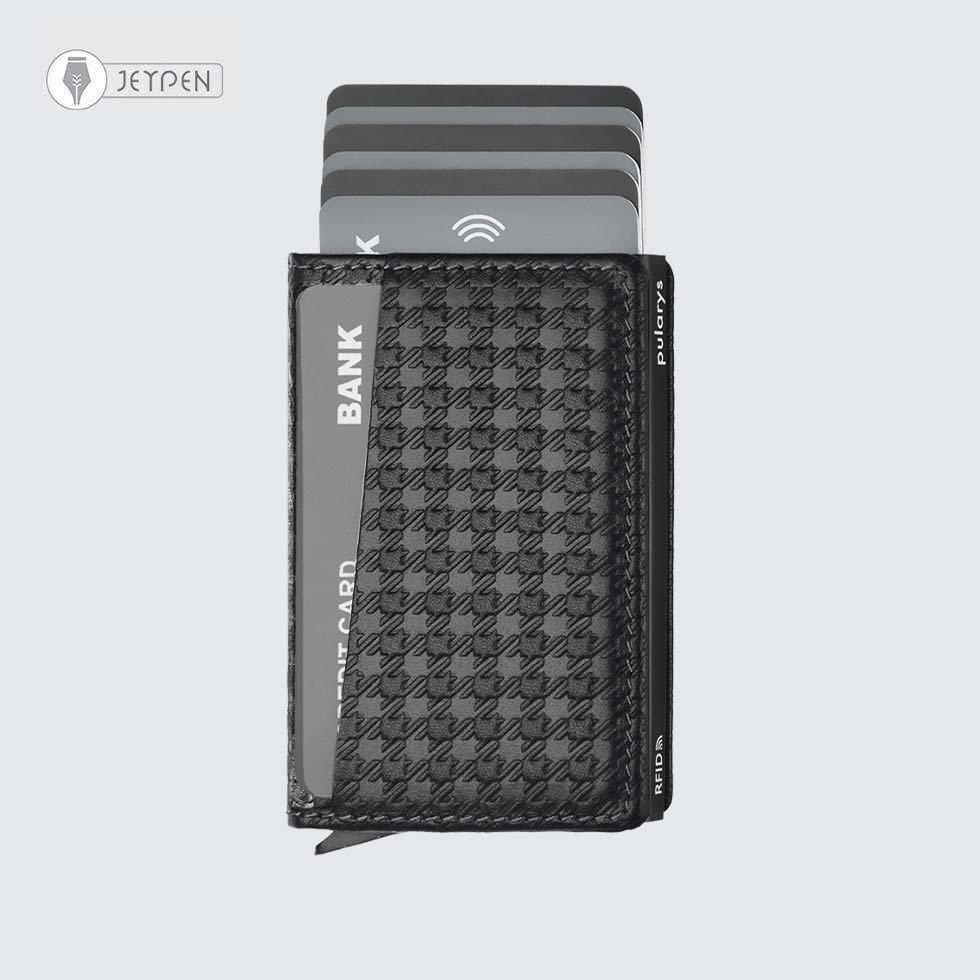جاکارتی پولاریس مدل KANGOO - PEPIT Decor wallet رنگ مشکی چرم ایتالیایی - 2