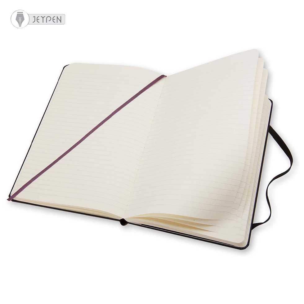 دفتر Moleskine رنگ مشکی سایز A5 جلد گالینگور - 2