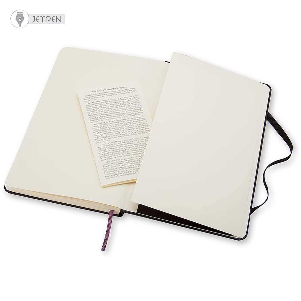 دفتر Moleskine رنگ مشکی سایز A5 جلد گالینگور - 1