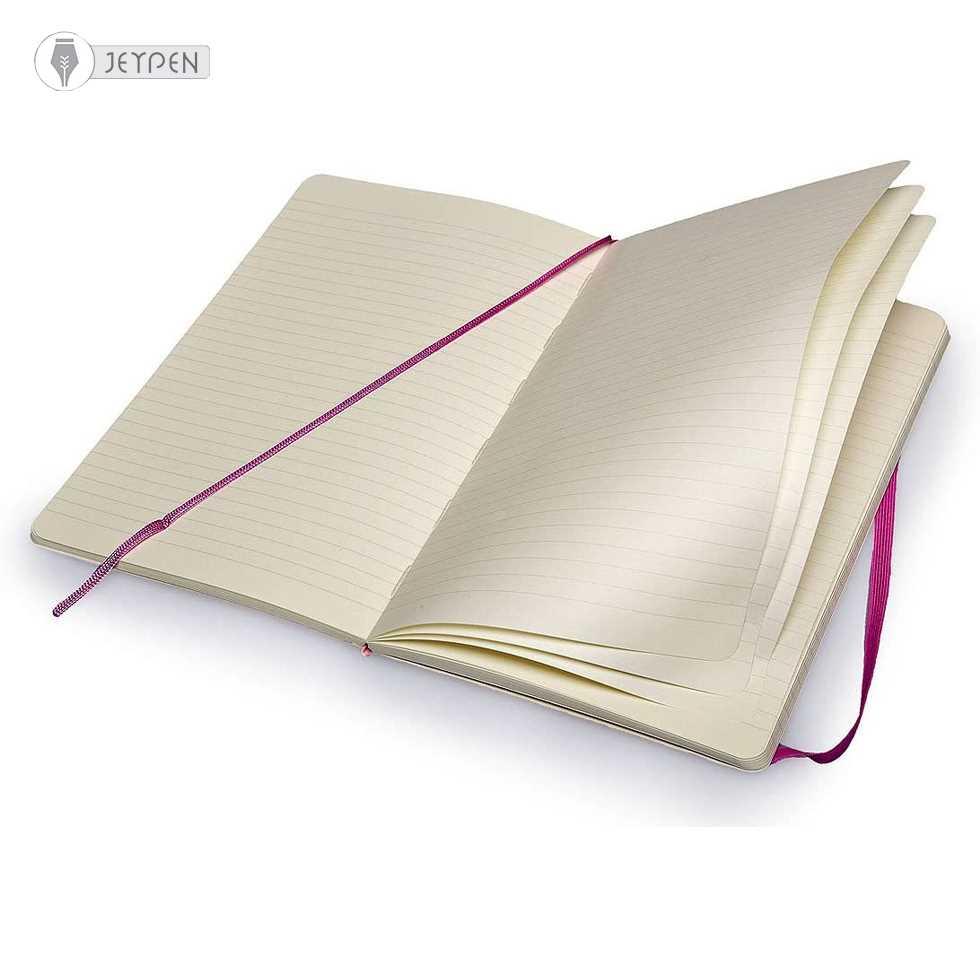 دفتر Moleskine رنگ ارغوانی سایز A5 جلد شومیز - 2