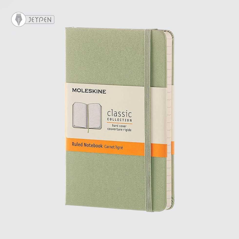 دفترچه Moleskine رنگ سبز سایز A6 جلد گالینگور