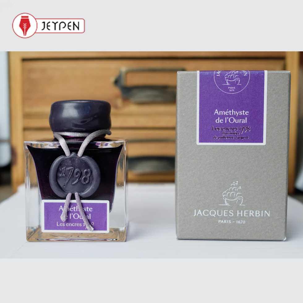 قیمت جوهر خودنویس ژاک هربین 50 میل بنفش