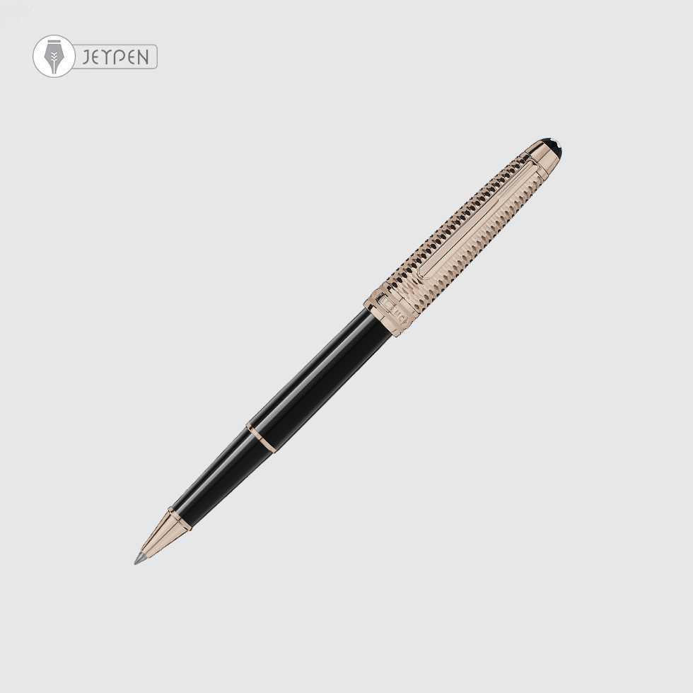 روان نویس مون بلان مدل Meisterstück Doué Geometry Signature Gold-Coated Classique - 1