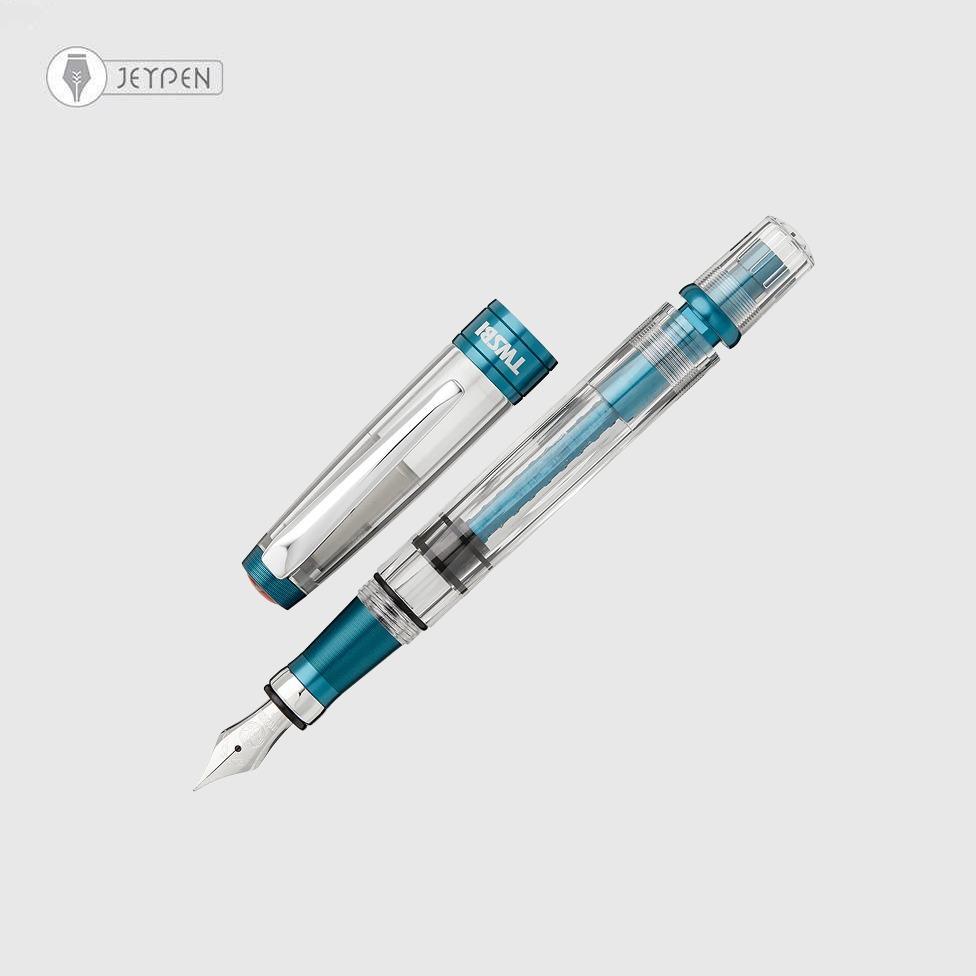 خودنویس توییزبی مدل دایموند 580 AL R رنگ آبی پروسین سرقلم M
