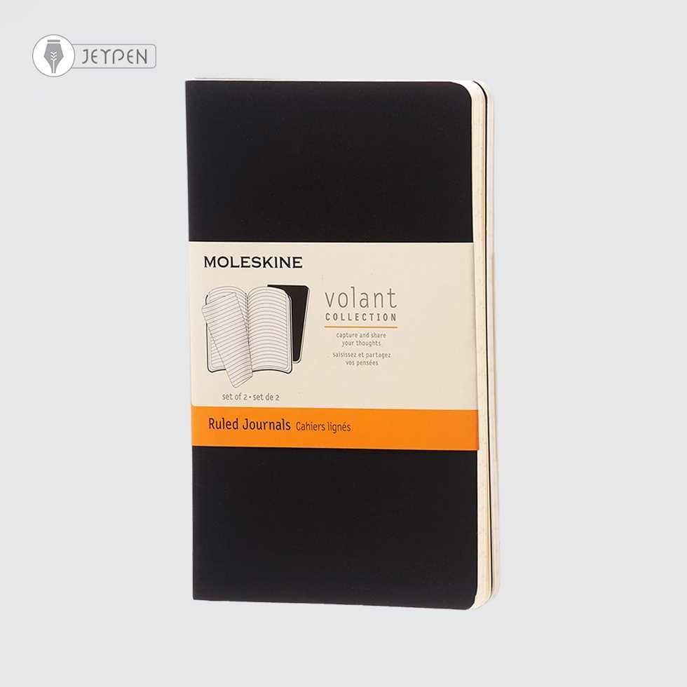 دفترچه Moleskine مشکی سایز A6 پک 2 تایی