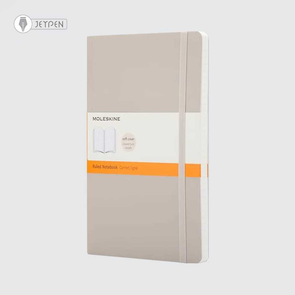 دفترچه Moleskine خاکی سایز A6 جلد شومیز