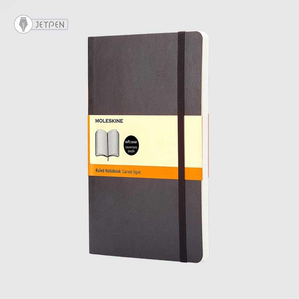 دفترچه Moleskine رنگ مشکی سایز A6 جلد شومیز