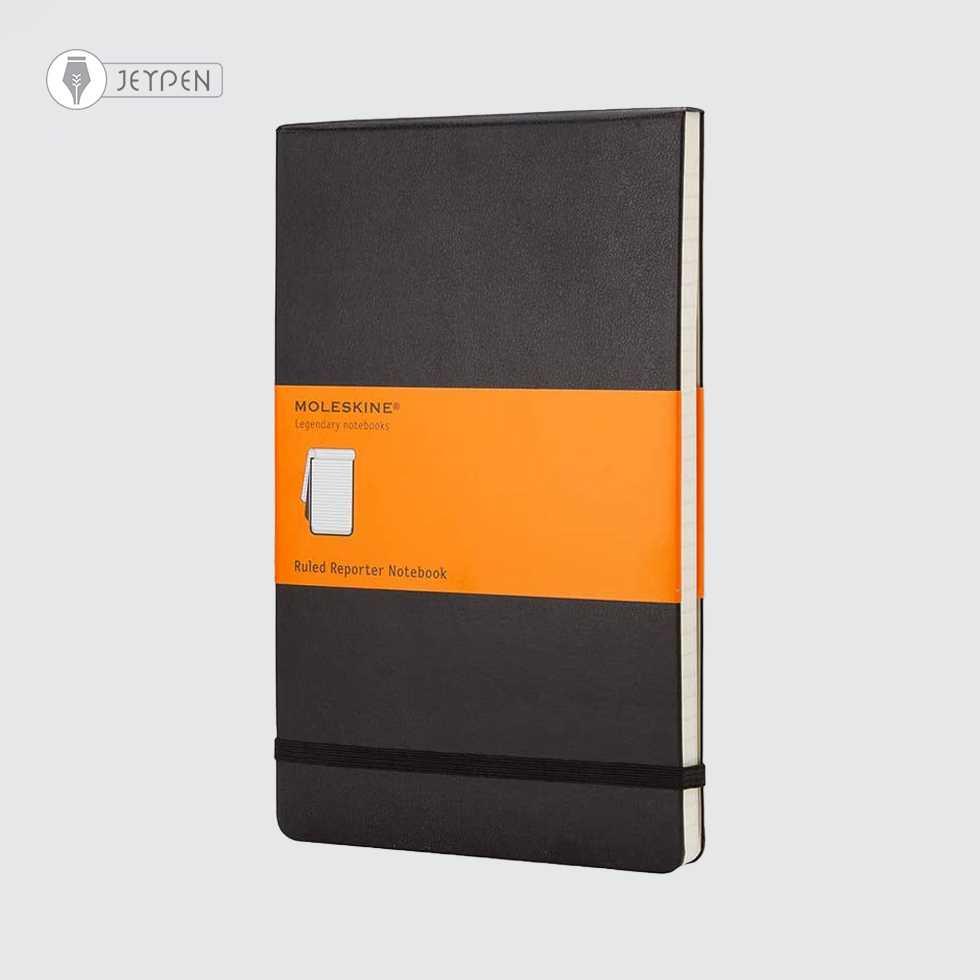 دفترچه خبرنگاری Moleskine مشکی سایز A6 جلد گالینگور