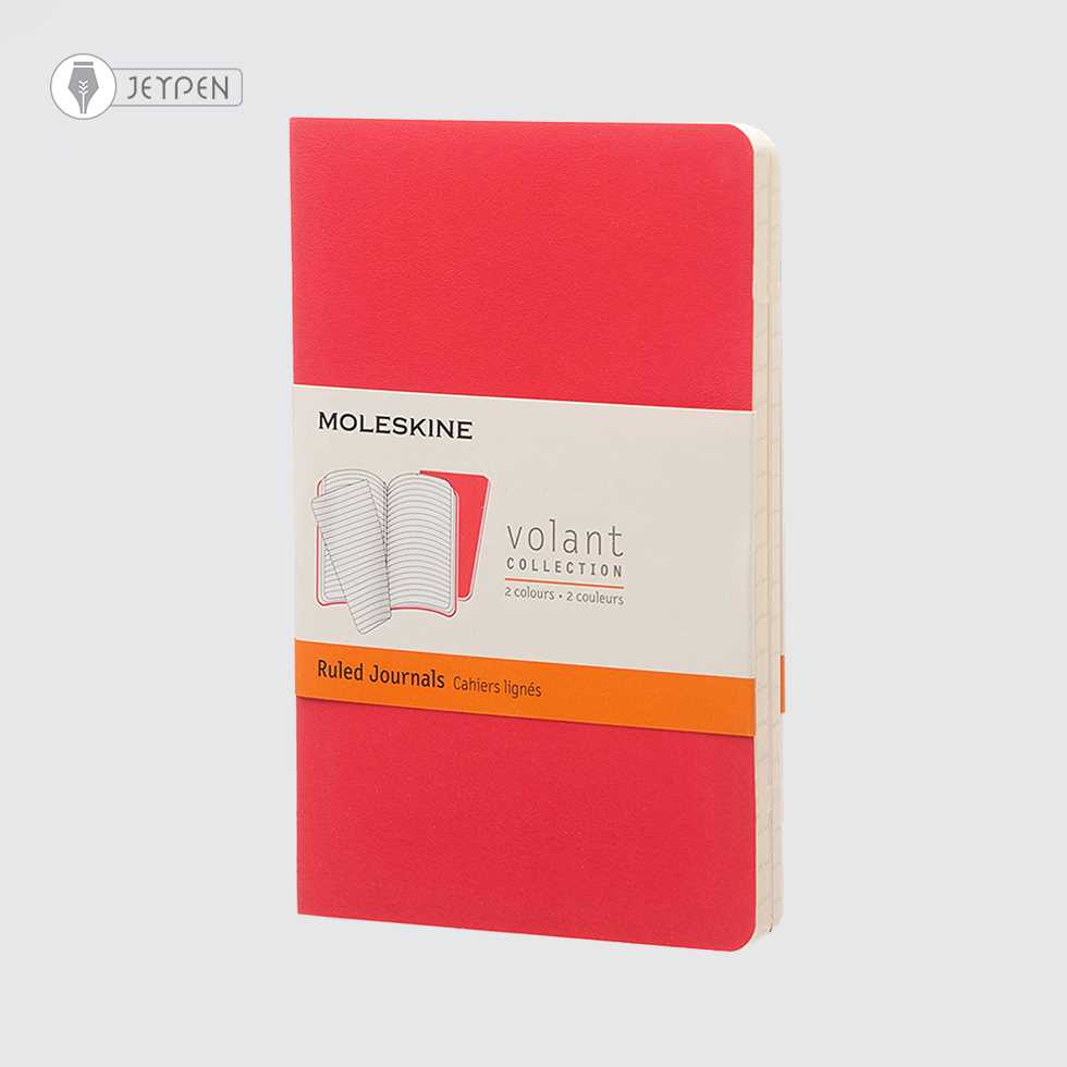 دفترچه Moleskine رنگ قرمز پک 2 تایی سایز A6