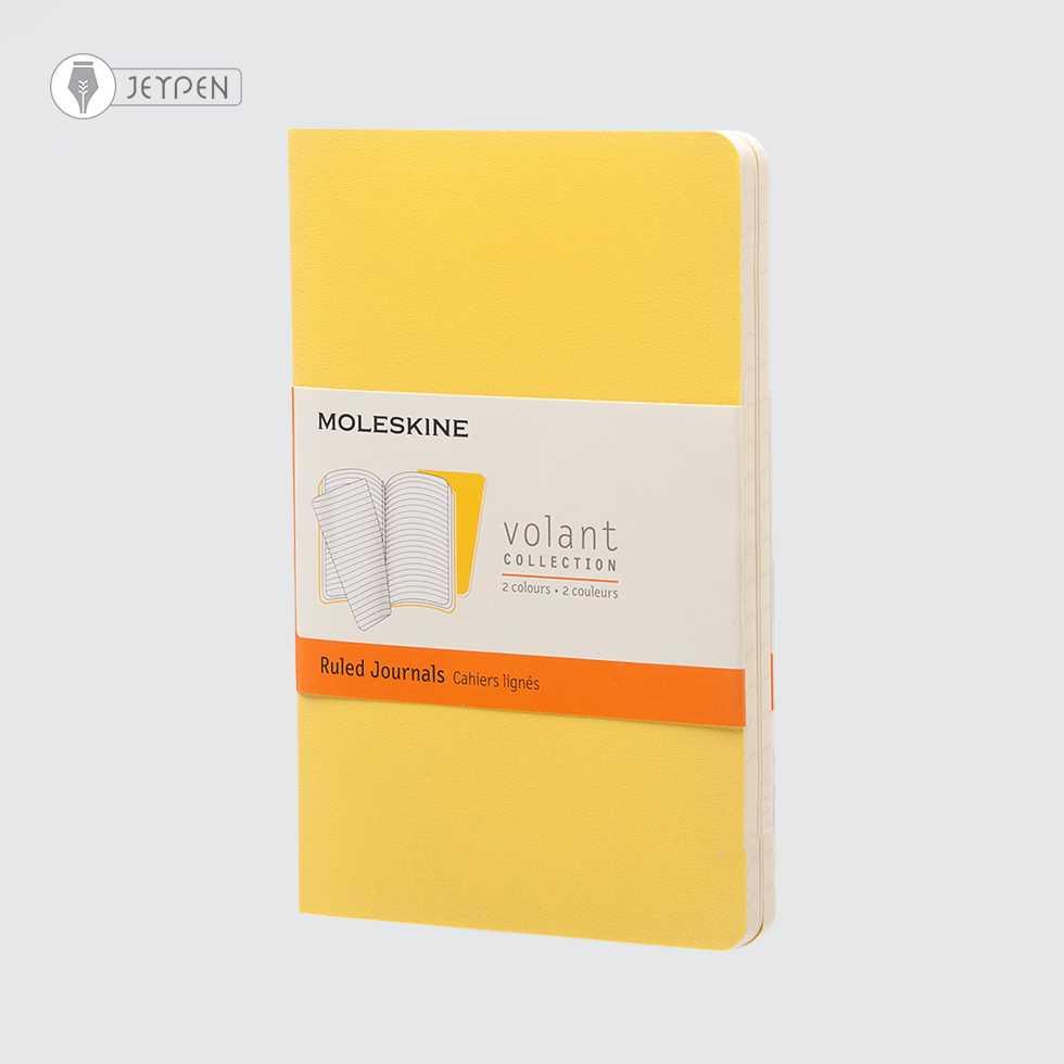 دفترچه Moleskine رنگ زرد پک 2 تایی سایز A6
