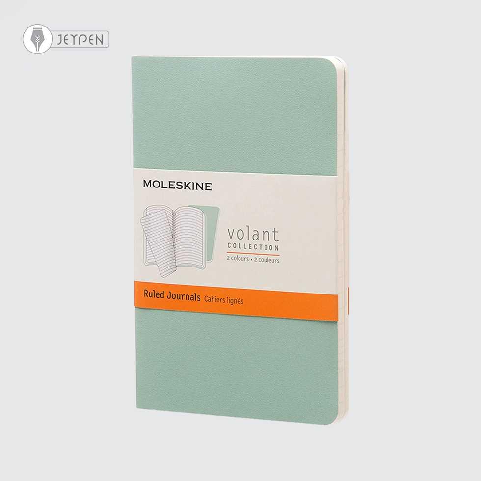 دفترچه Moleskine رنگ سبز پک 2 تایی سایز A6