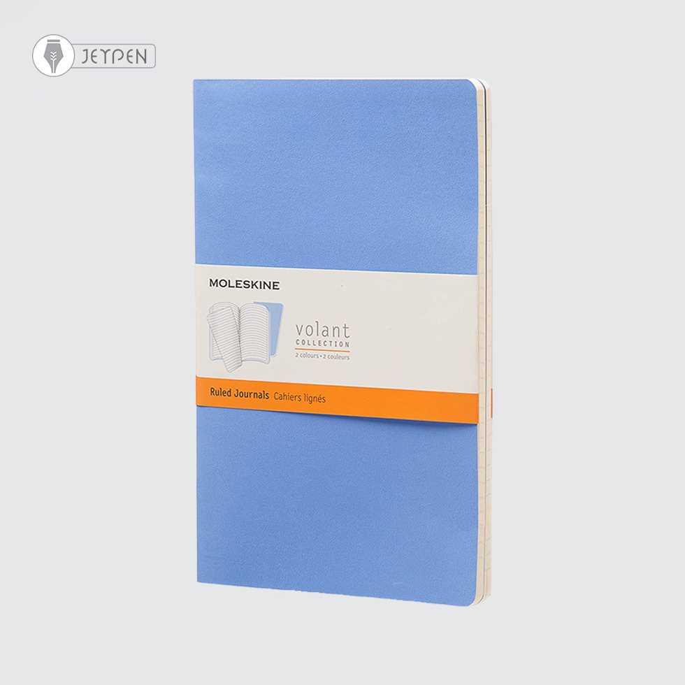 دفتر Moleskine رنگ آبی پک 2 تایی سایز A5