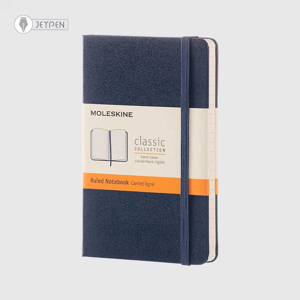 دفترچه Moleskine رنگ سرمه ای سایز A6 جلد گالینگور