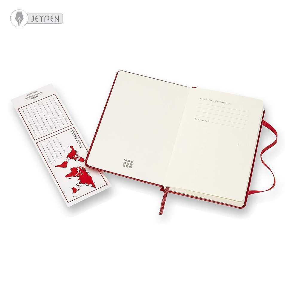 دفترچه Moleskine رنگ قرمز سایز A6 جلد گالینگور - 1