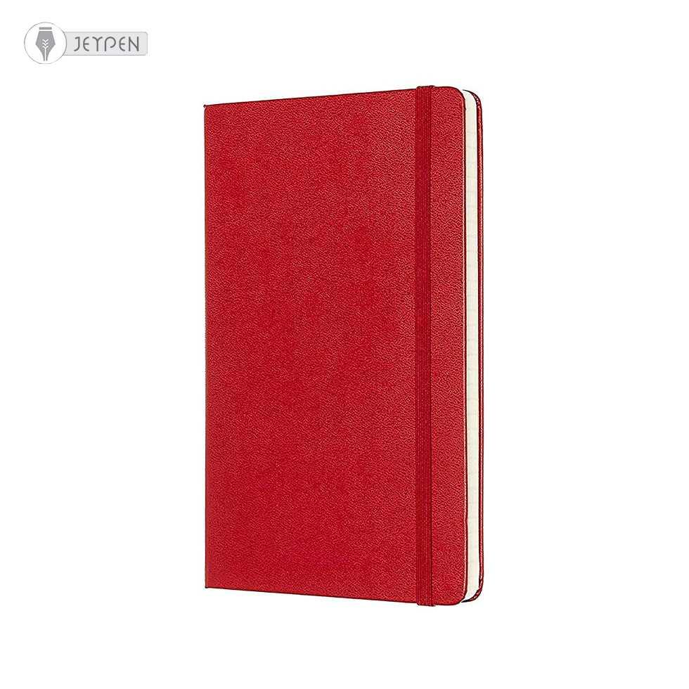 دفتر Moleskine رنگ قرمز سایز A5 جلد گالینگور - 4