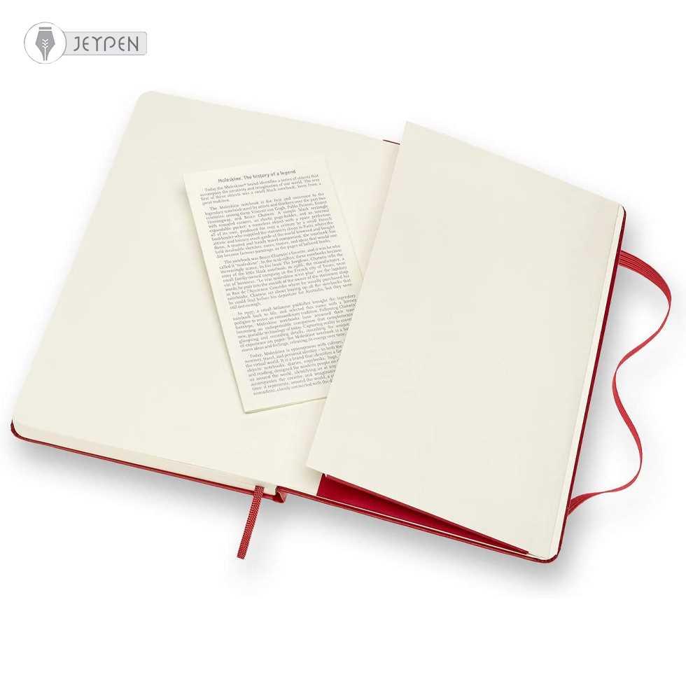 دفتر Moleskine رنگ قرمز سایز A5 جلد گالینگور - 2