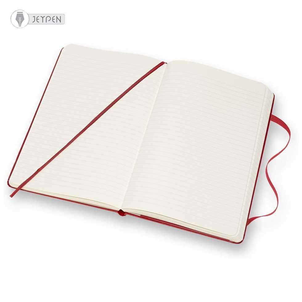 دفتر Moleskine رنگ قرمز سایز A5 جلد گالینگور - 1