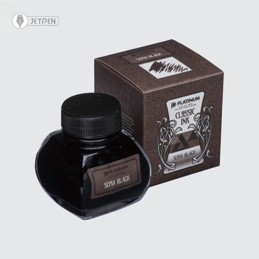 جوهر خودنویس پلاتینوم مدل Classic Ink رنگ مشکی سپیا 60 میل