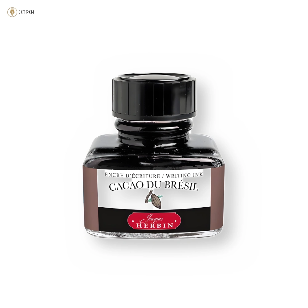 جوهر خودنویس ژاک هربین 30 میل رنگ کاکائویی