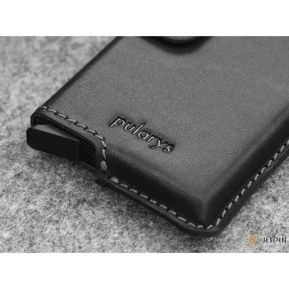 دکمه شاسی جاکارتی پولاریس مدل FUNKY wallet رنگ مشکی چرم نومد