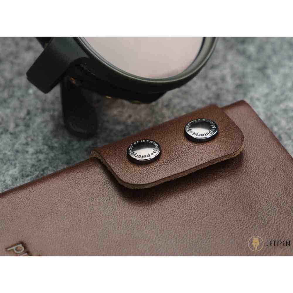 جزئیات جاکارتی پولاریس مدل FUNKY wallet رنگ قهوه‌ای چرم نومد