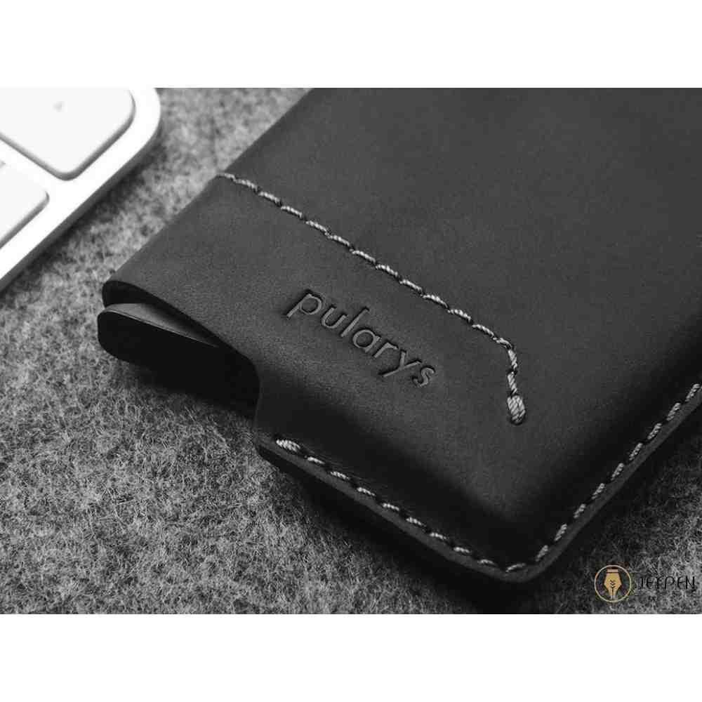 دکمه شاسی جاکارتی پولاریس مدل GOBI wallet رنگ مشکی چرم هانتر
