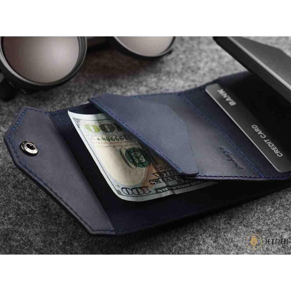 جزئیات جاکارتی پولاریس مدل PORTER Go wallet رنگ سرمه‌ای چرم هانتر