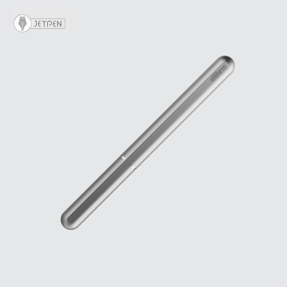 خودنویس استیل فرم مدل آلومینیومی INK رنگ Comet Grey سرقلم استیل مشکی سایز M - 1