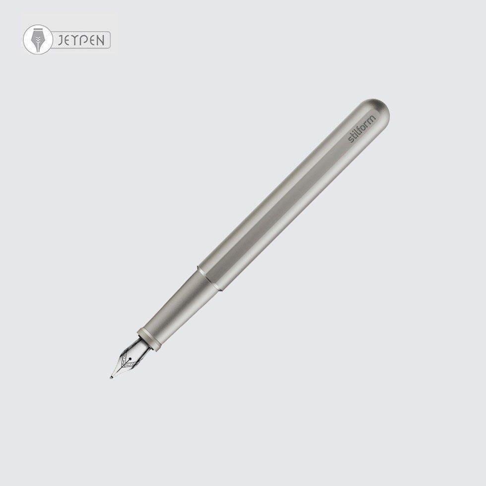 خودنویس استیل فرم مدل تیتانیومی INK رنگ تیتانیوم مات سرقلم استیل سایز B - 0