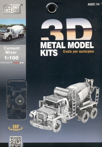 تصویر  Cement mixer (3D metal model kits L21133)