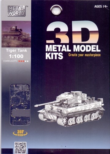 تصویر  Tiger tank (3D metal model kits L21122)