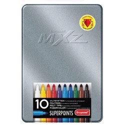 تصویر  ماژيك 10 رنگ مدل MXZ جعبه فلزي برونزيل