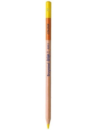 تصویر  مداد رنگي پلي کروم ديزاين رنگ زرد ليمويي شماره 25 برونزيل