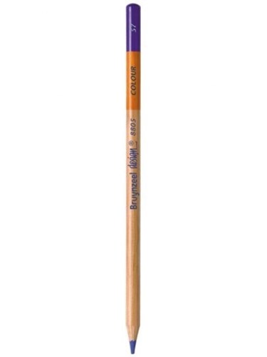 تصویر  مداد رنگي پلي کروم ديزاين رنگ بنفش ابي شماره 57 برونزيل