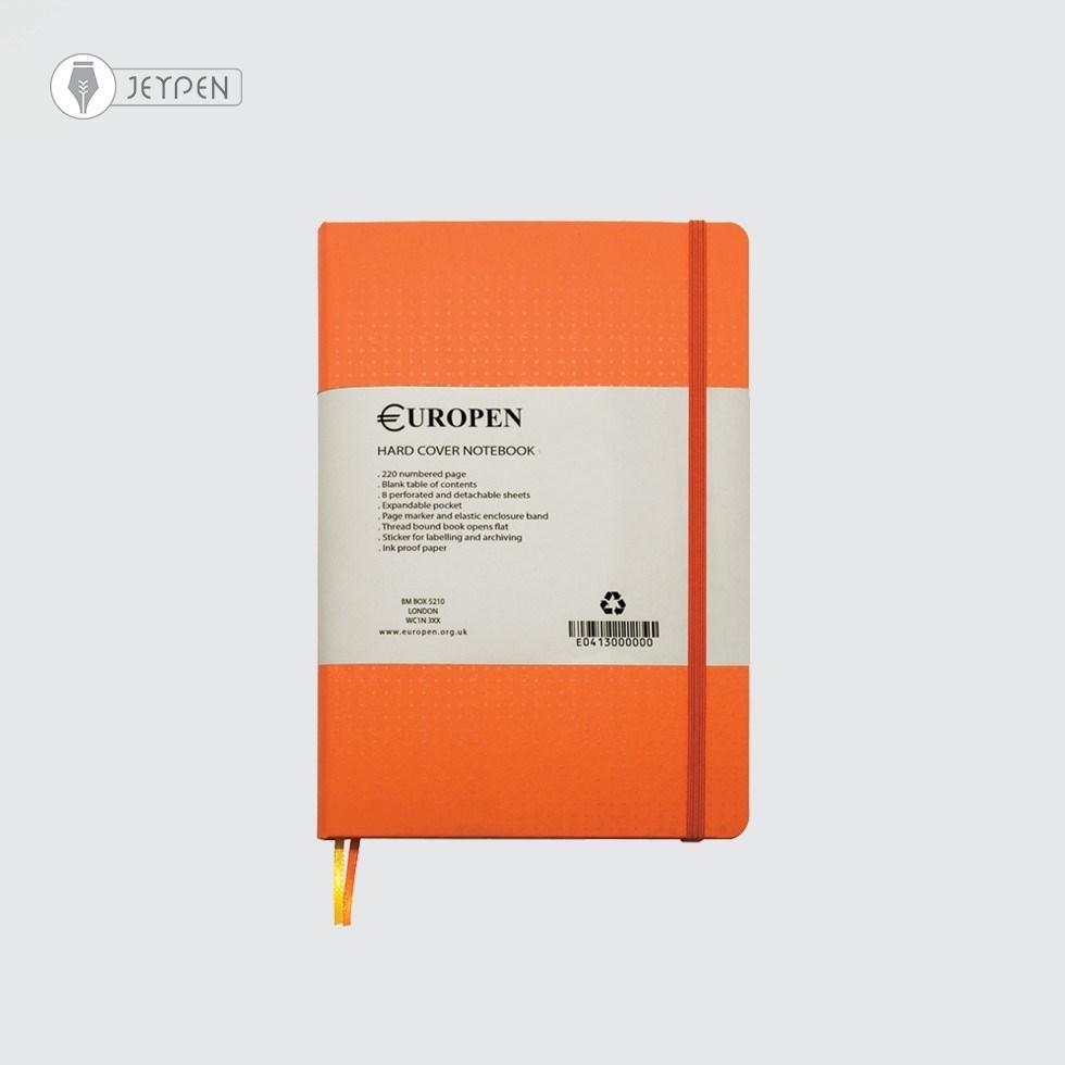 تصویر  دفتر یوروپن سایز اسمال رنگ نارنجی کد 06