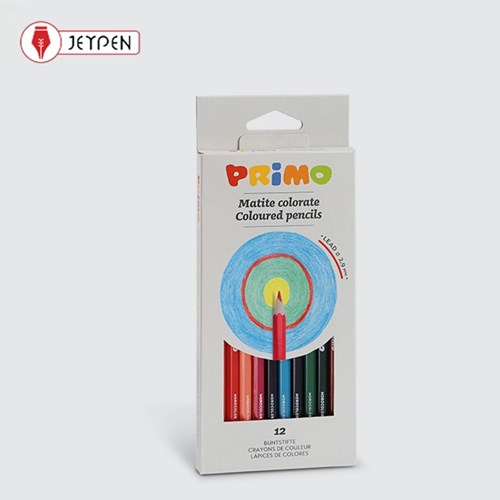 تصویر  پريمو مداد رنگي جامبو سه ضلعي در جعبه کارتني 12 رنگ 518maxitris12